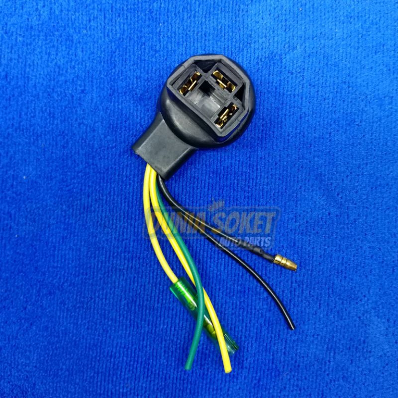 Soket fiting lampu depan Honda Tiger verza Mega pro kaki 3 H4