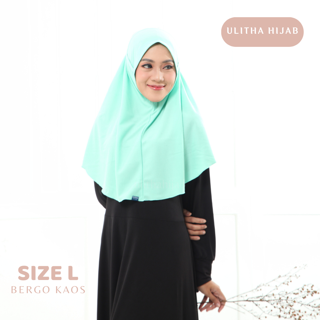 Bergo Kaos Nawa Non pad Size L by ulitha hijab