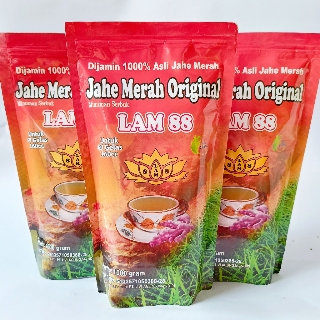 

jahe merah original lam 88 paket 3 kg 150 ribu