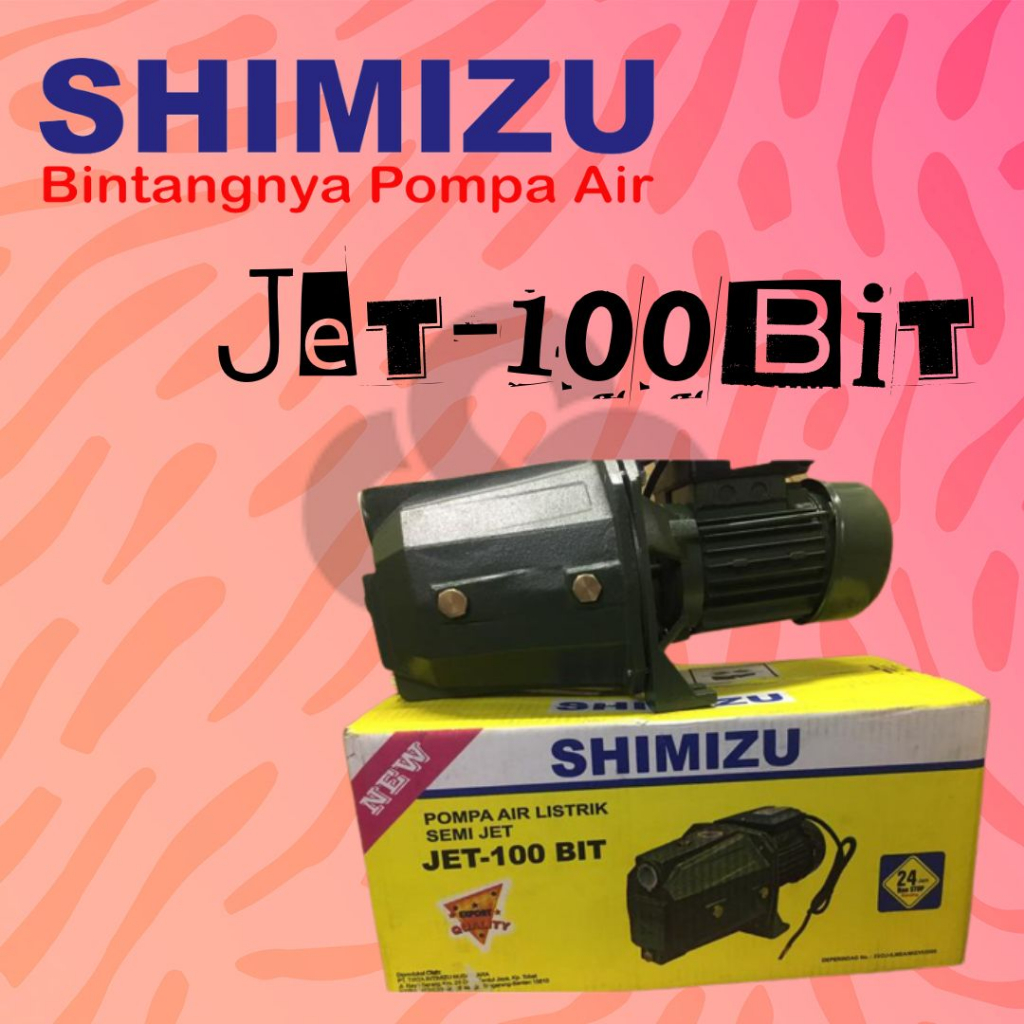 shimizu jet 100 bit Mesin pompa air semi jet pump