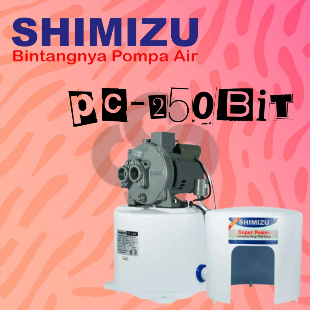 SHIMIZU PC-250 BIT Pompa Jet Pump sumur dalam 250 watt