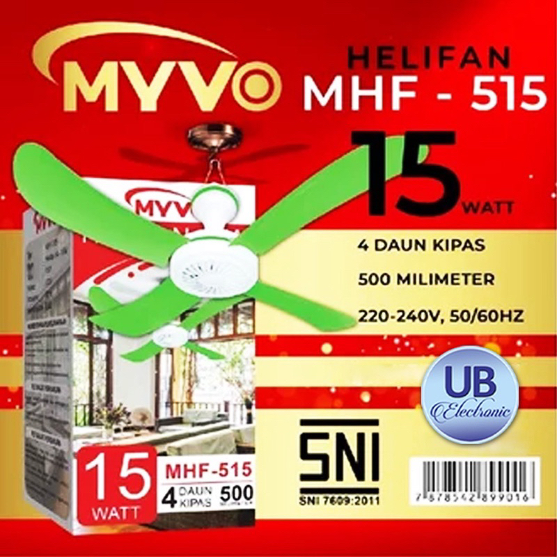 KIPAS ANGIN GANTUNG MYVO/HELIFAN MYVO/KIPAS BALING MYVO 15 WATT