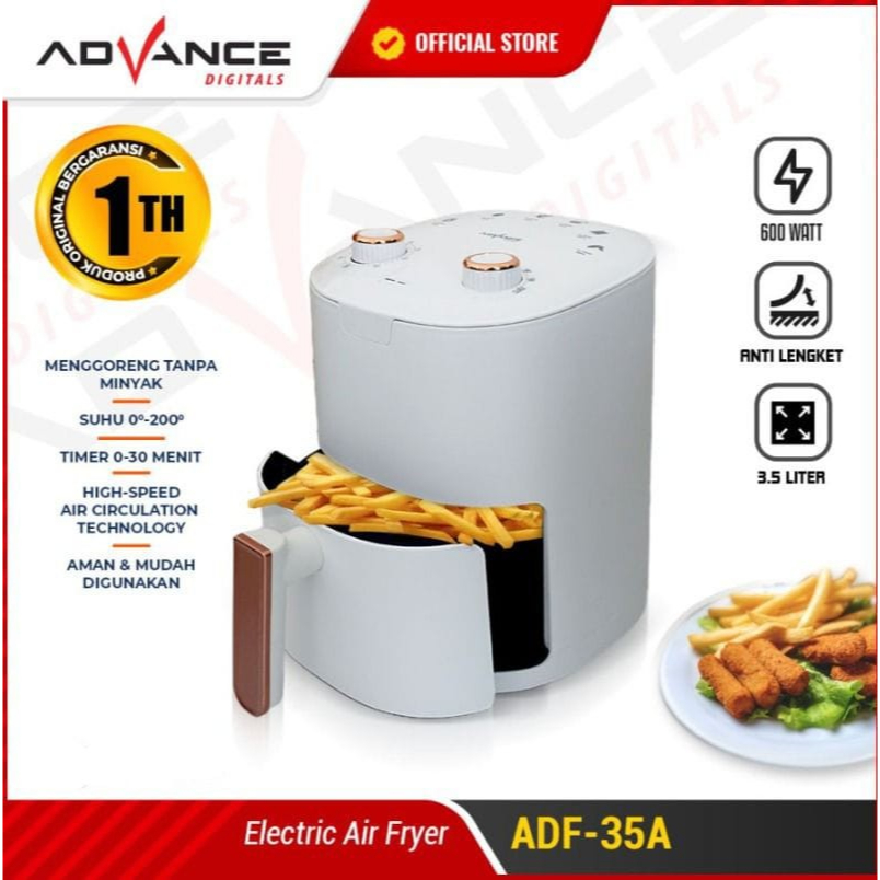 Advance Digital Air Fryer Deep Fryer 3.5 Liter ADF 35A