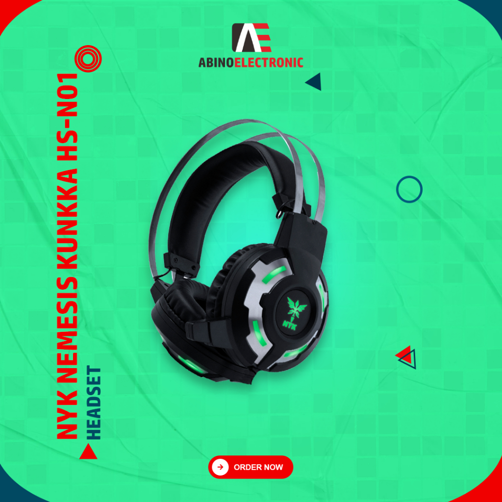 Headset Gaming NYK Nemesis Kunkka HS-N01 Headphone Komputer PC Laptop HP