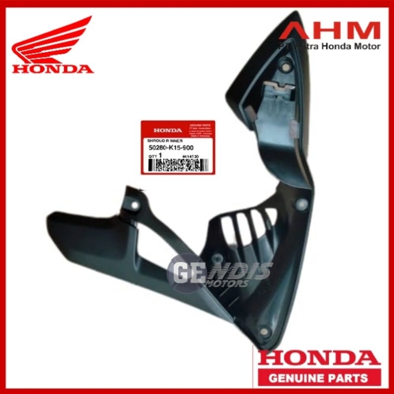 50280 K15 900 shroud R Inner sayap tangki fairing dalam KANAN CB 150 R old lama bohlam ORI AHM