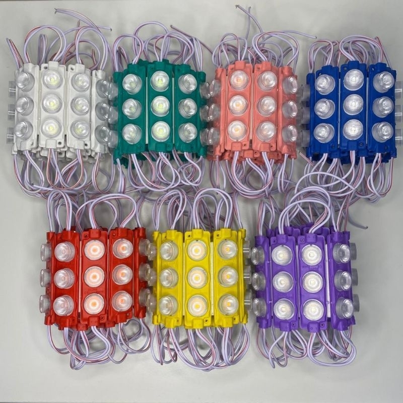 Lampu modul samsung 3 mata 12 volt motor mobil lampu kolong 3led