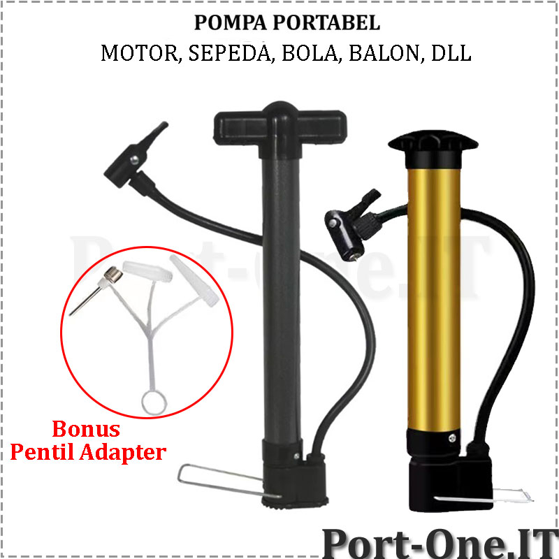 Pompa Angin Mini Portabel Serbaguna Pompa Bola / Balon / Ban Motor / Sepeda Pompa Mini