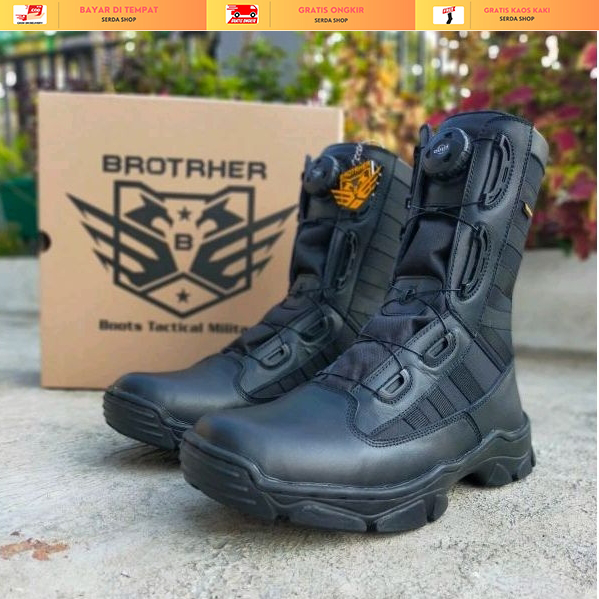 SEPATU PDL NINJA TALI PUTAR TNI POLRI BROTRHER