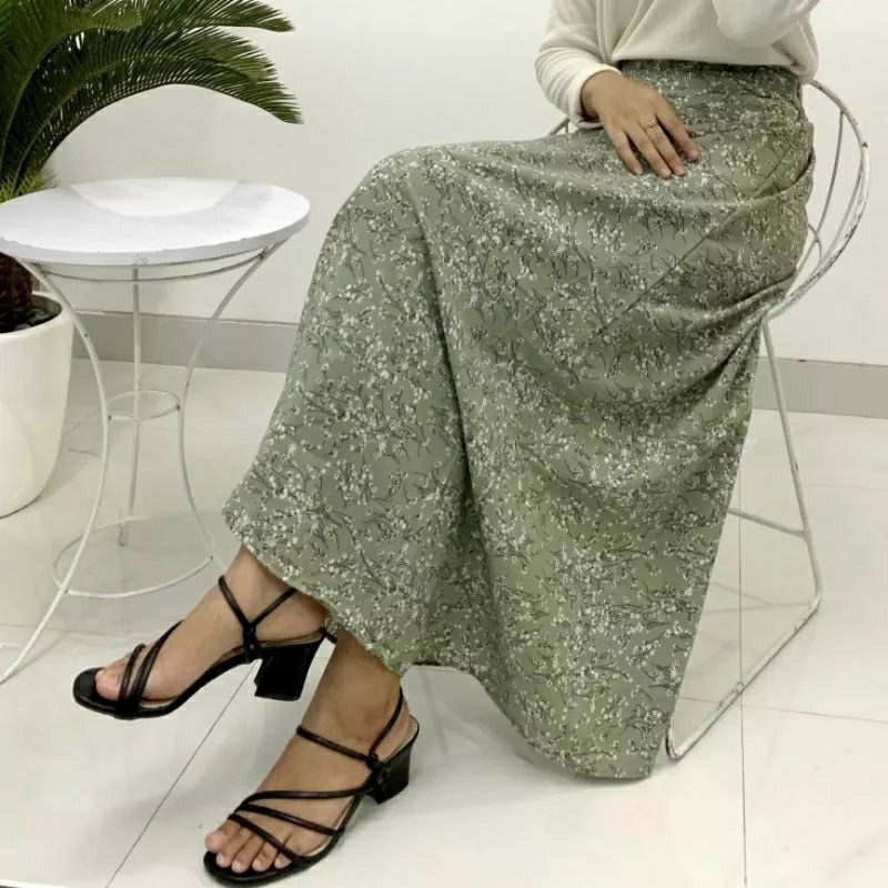 ROK DAISY SKIRTKOREA//ROK MOTIF BUNGA//ROK PANJANG WANITA