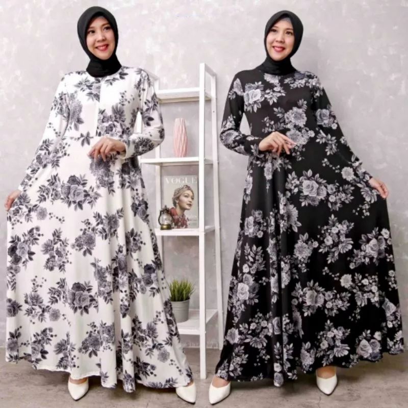 KALTIM Gamis Jersey Busui Bahan Tebal Premium