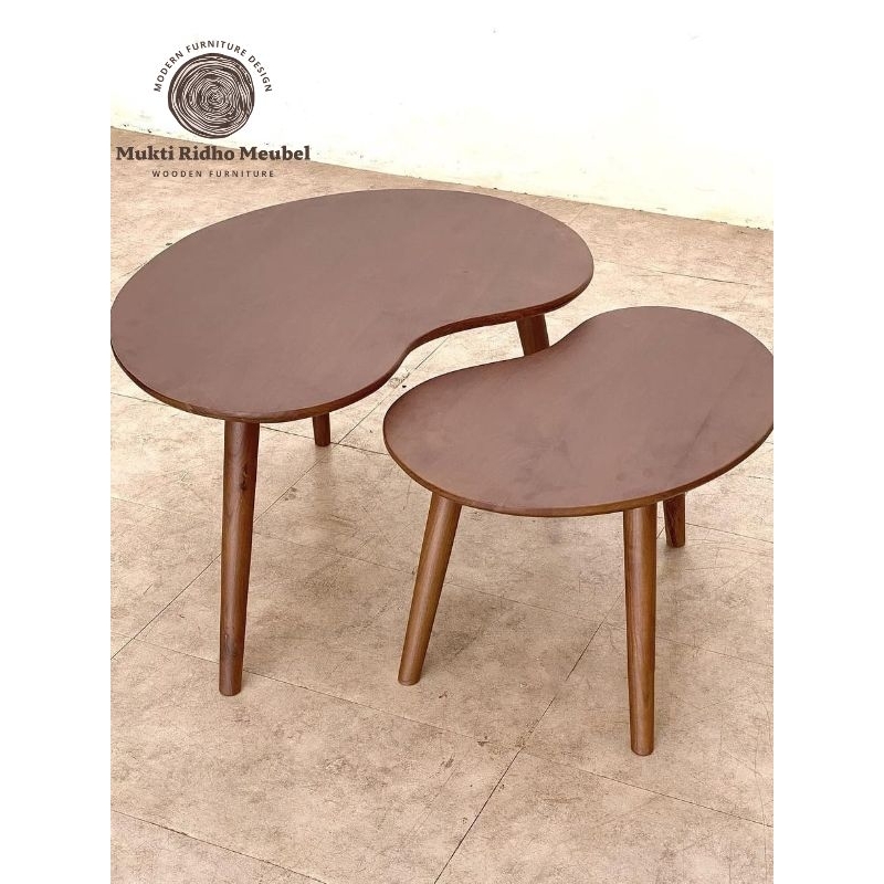 FRUIT COFFEE TABLE KAYU JATI MINIMALIS