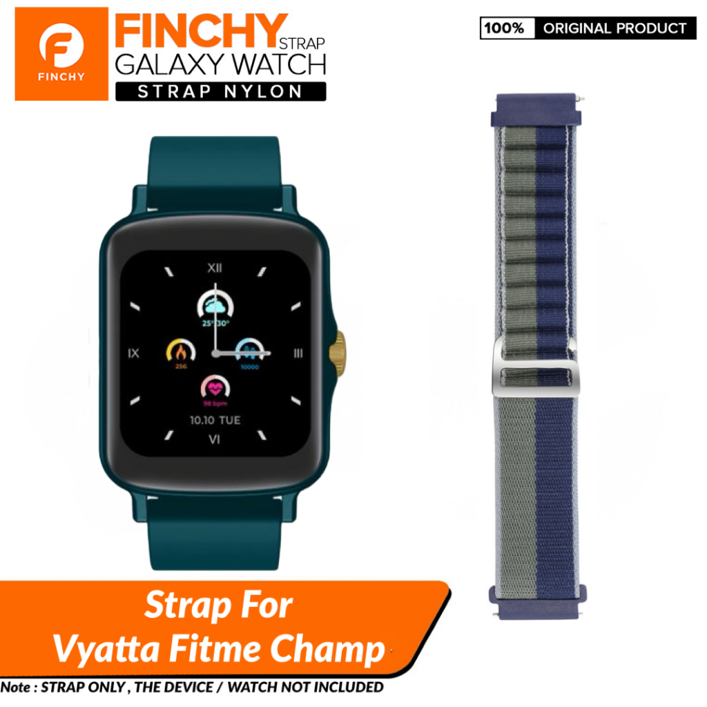 Finchy Nylon Strap Vyatta Fitme Champ Replacement Wristband quick release adjustableTali Pengganti s