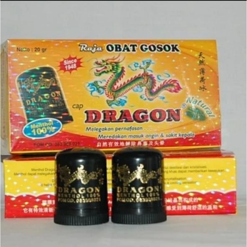 RAJA OBAT GOSOK CAP DRAGON ISI 6 MENTHOL100%