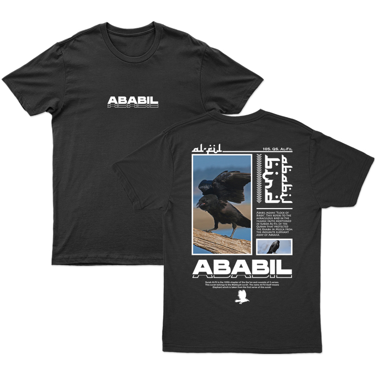 Kaos Dakwah Islami Streetwear Murah Ababil Bird