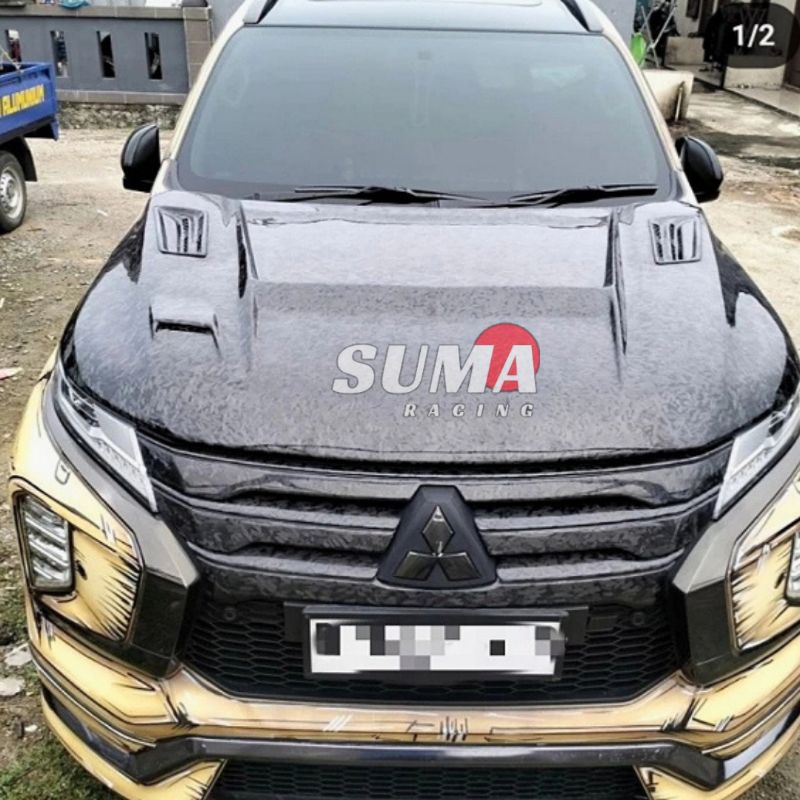 HOOD KAP MESIN MITSUBISHI PAJERO SPORT CARBON FORGED