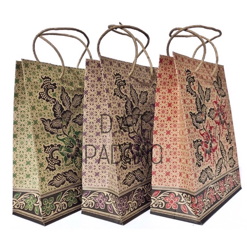 10 Pcs!! PAPER BAG OKEY KRAFT BATIK BAG A