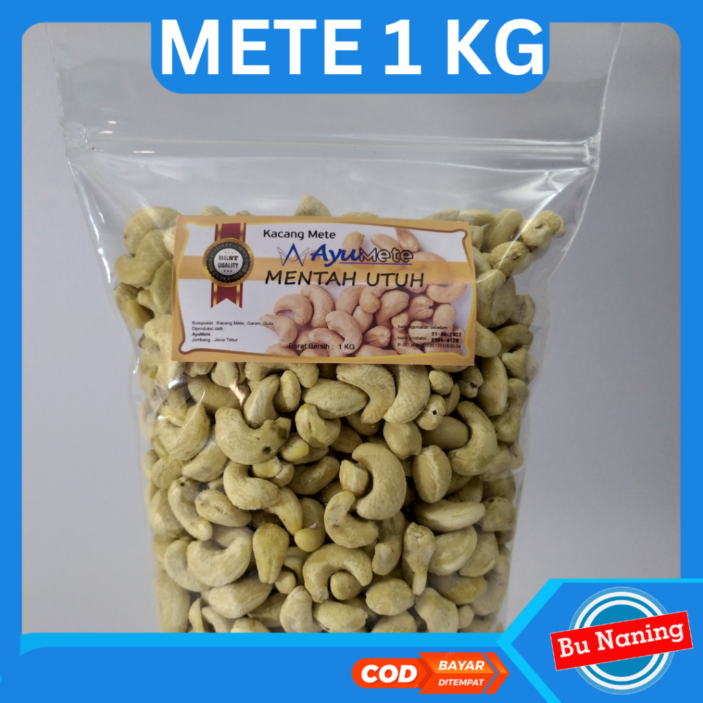 

Bu Naning kacang mete 1 kg jombang mentah