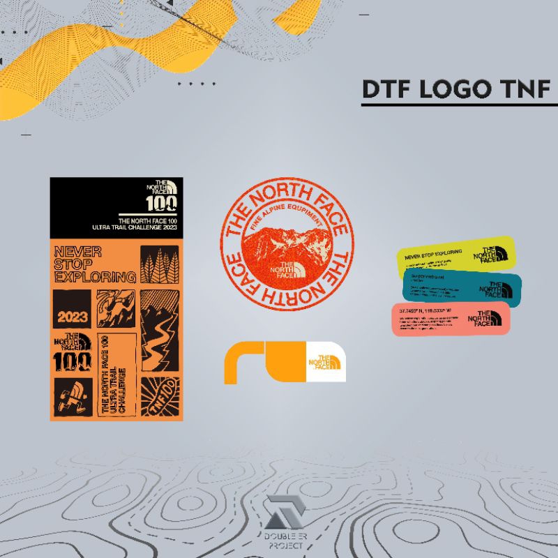 

Stiker Sablon DTF Logo TNF 8