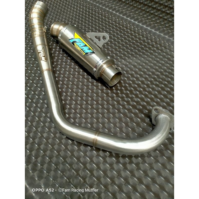knalpot Fam Racing Satria Fu 150cc 200cc Porting Bore up
