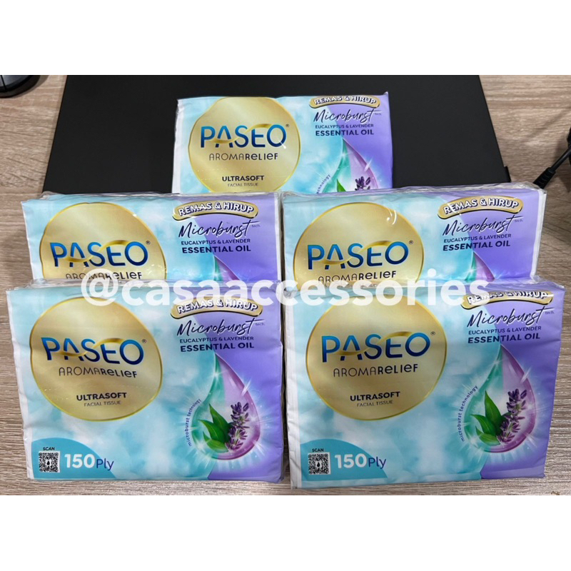 PASEO Aroma Relief 150ply / Facial Tissue Tisu Paseo