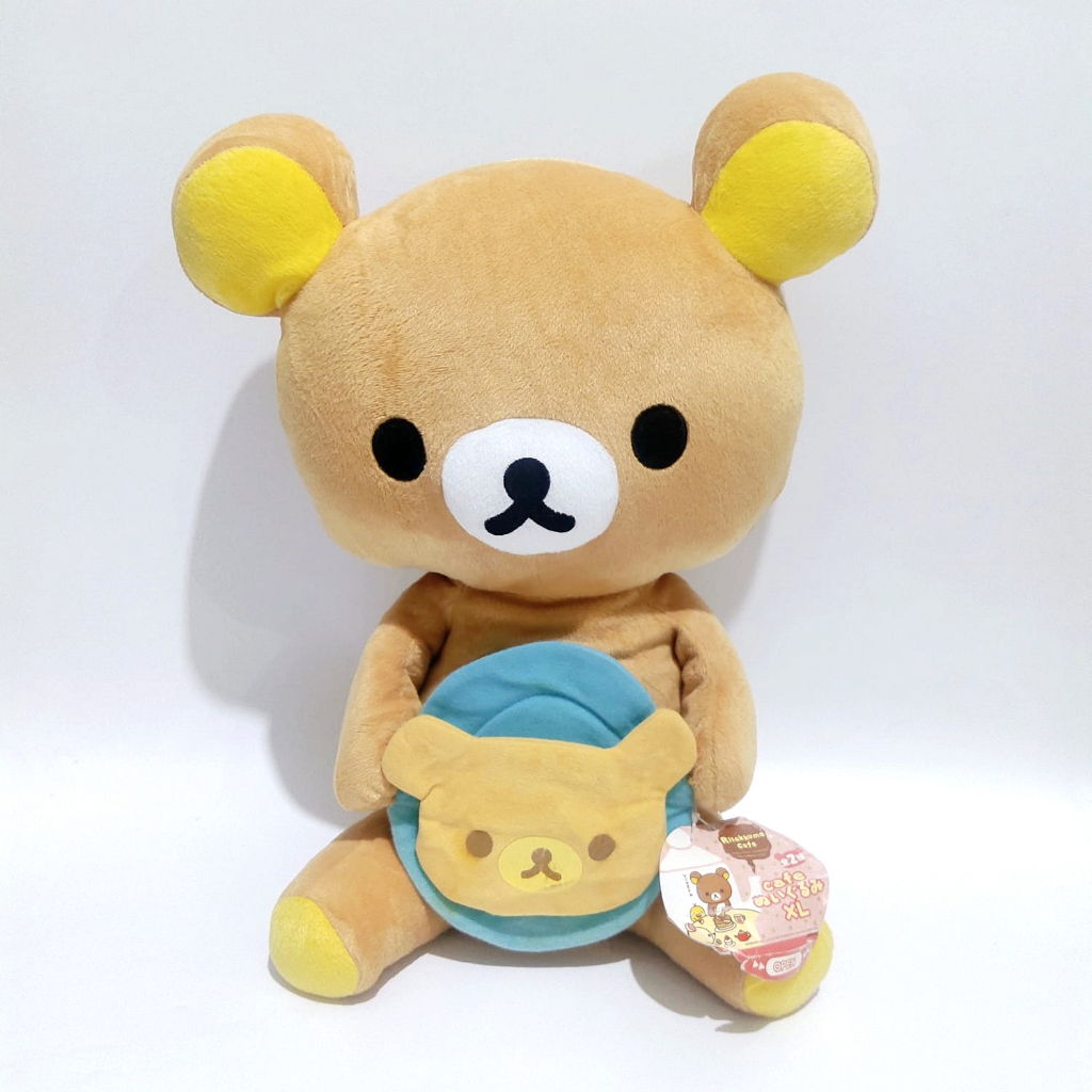 Boneka Rilakkuma Original BIG CUSHION Plush Doll Rilakkuma Cafe