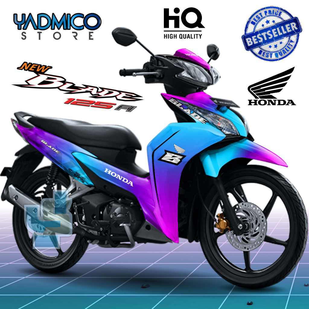 Decal Blade 125 New Full Body - Stiker Motor Blade New 125 Full Body - Dekal Blade 125 Full Body - S