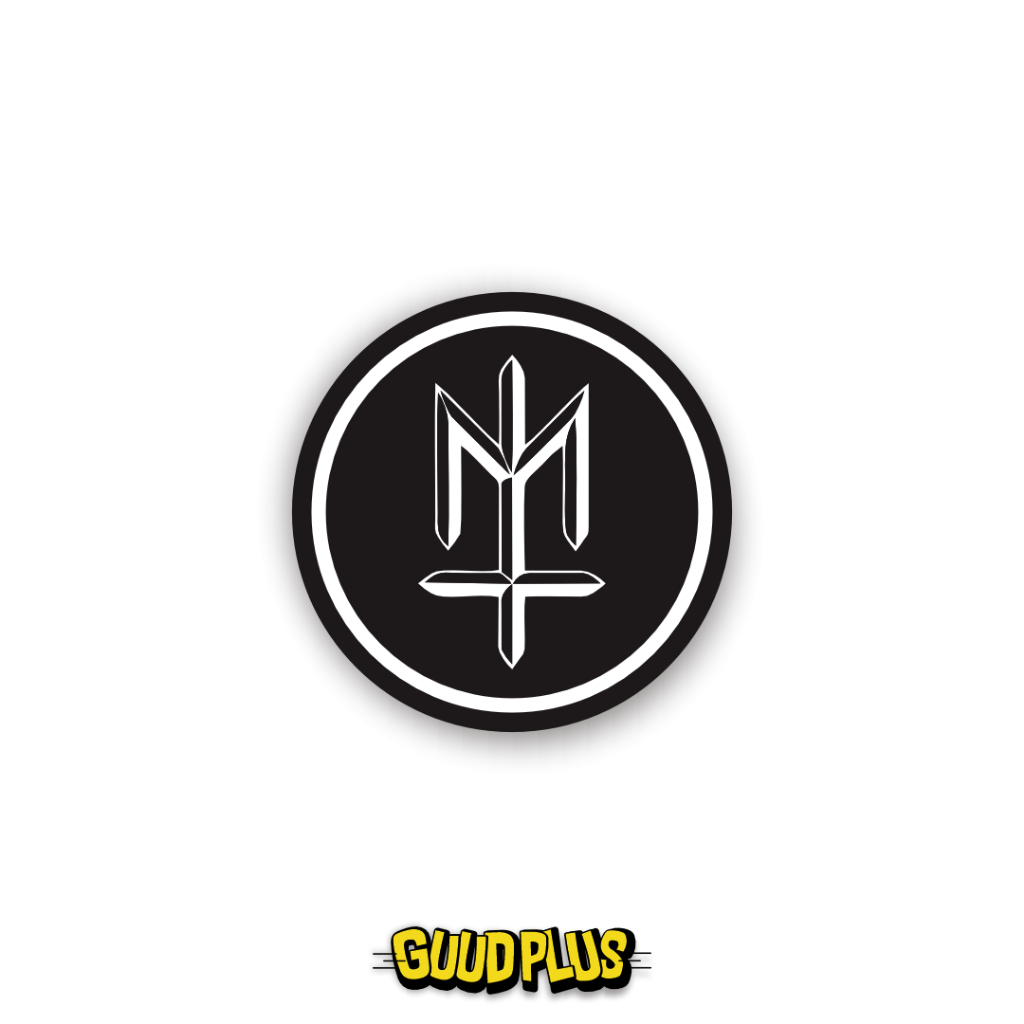 Stiker Sticker Brand Distro • Stiker Maternal Lingkaran Hitam