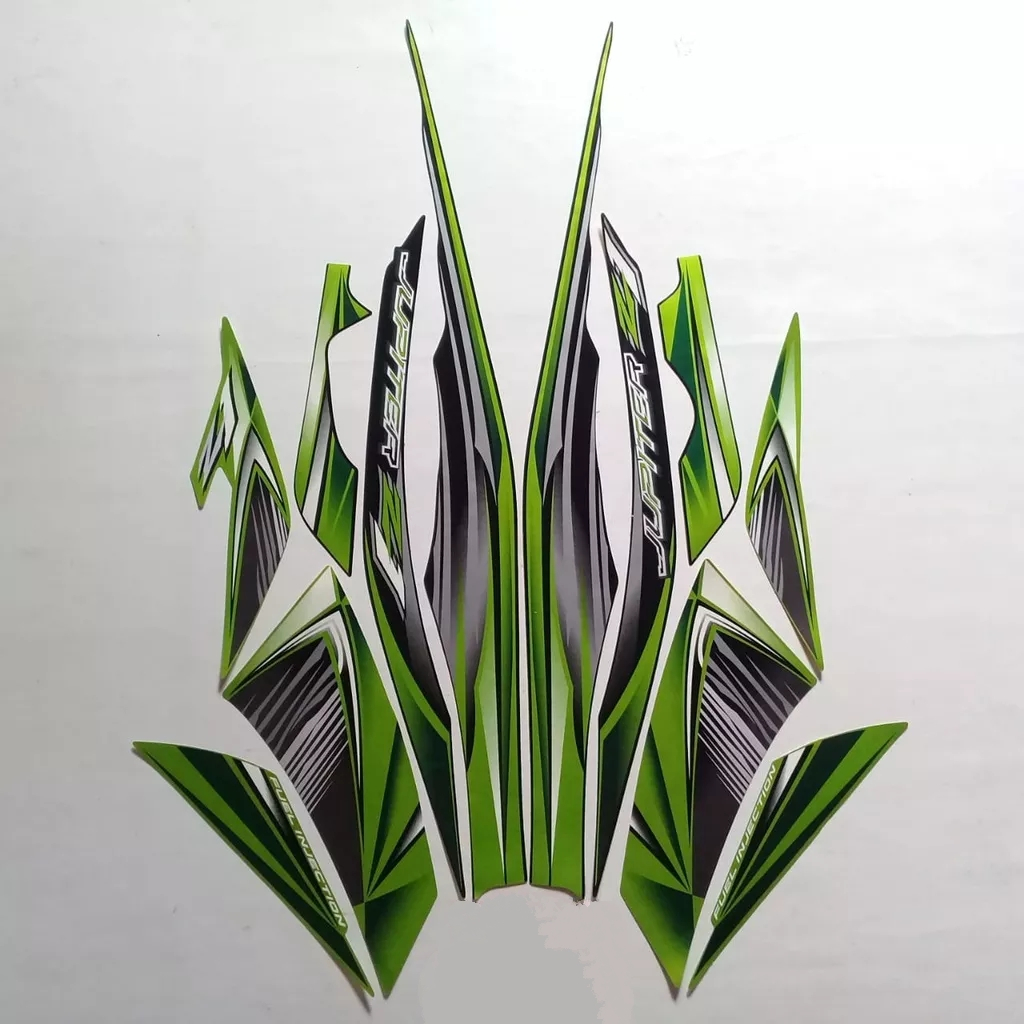 stiker striping jupiter z1 2012 hijau lis body standar original