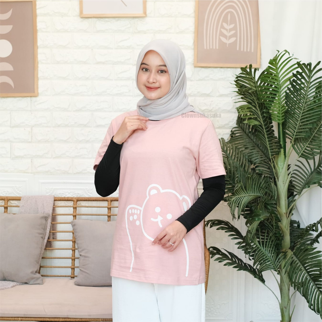 BearKaos Wanita & Pria T-Shirt Clownsukasuka