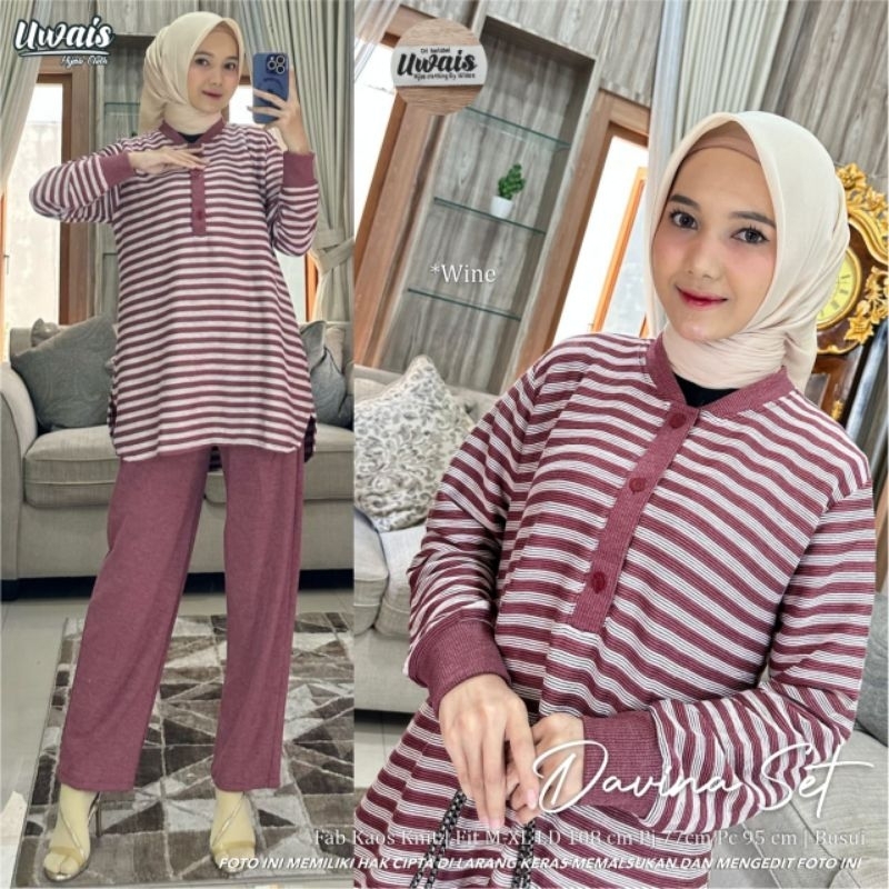 Davina Set Wanita Davina By Uwais Hijab