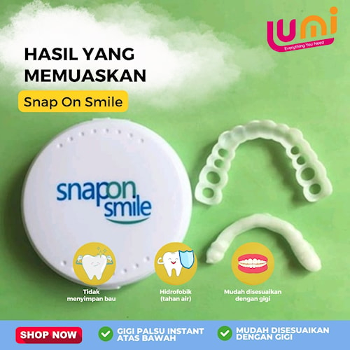 GIGI PALSU INSTAN SNAP ON SMILE ATAS BAWAH 100% ORIGINAL