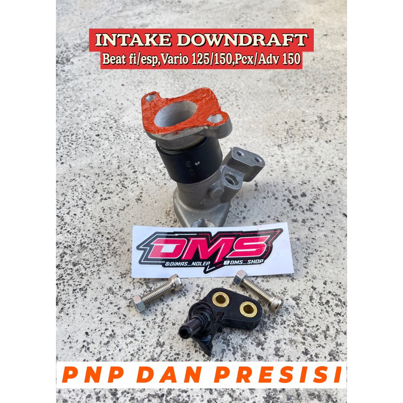 INTAKE DOWNDRAFT manifold intak downdraft beat scopy vario 125 vario 150