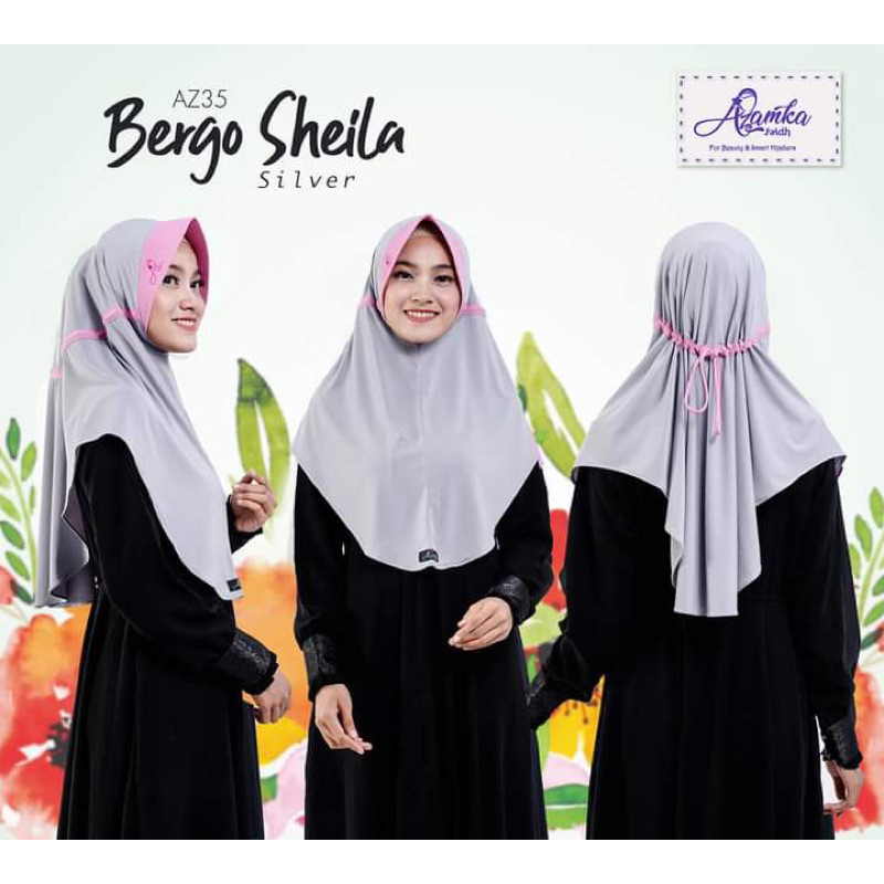 HIJAB INSTAN SERUT POLOS SHEILA by AZAMKA