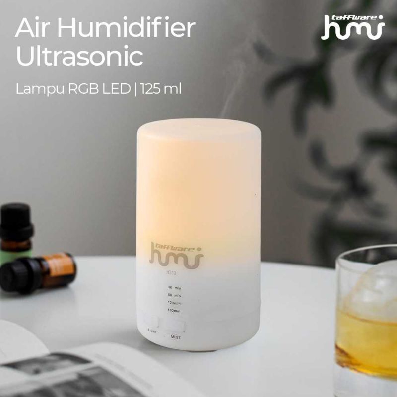 Taffware Humidifier Diffuser Aromaterapi Aromatherapy 7 LED Ultrasonic Pelembab Pewangiangi Ruangan