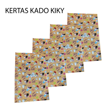 

Kertas Kado Kiky Bergambar / Gift Wrapping Isi 1 Pack (5 Pcs)