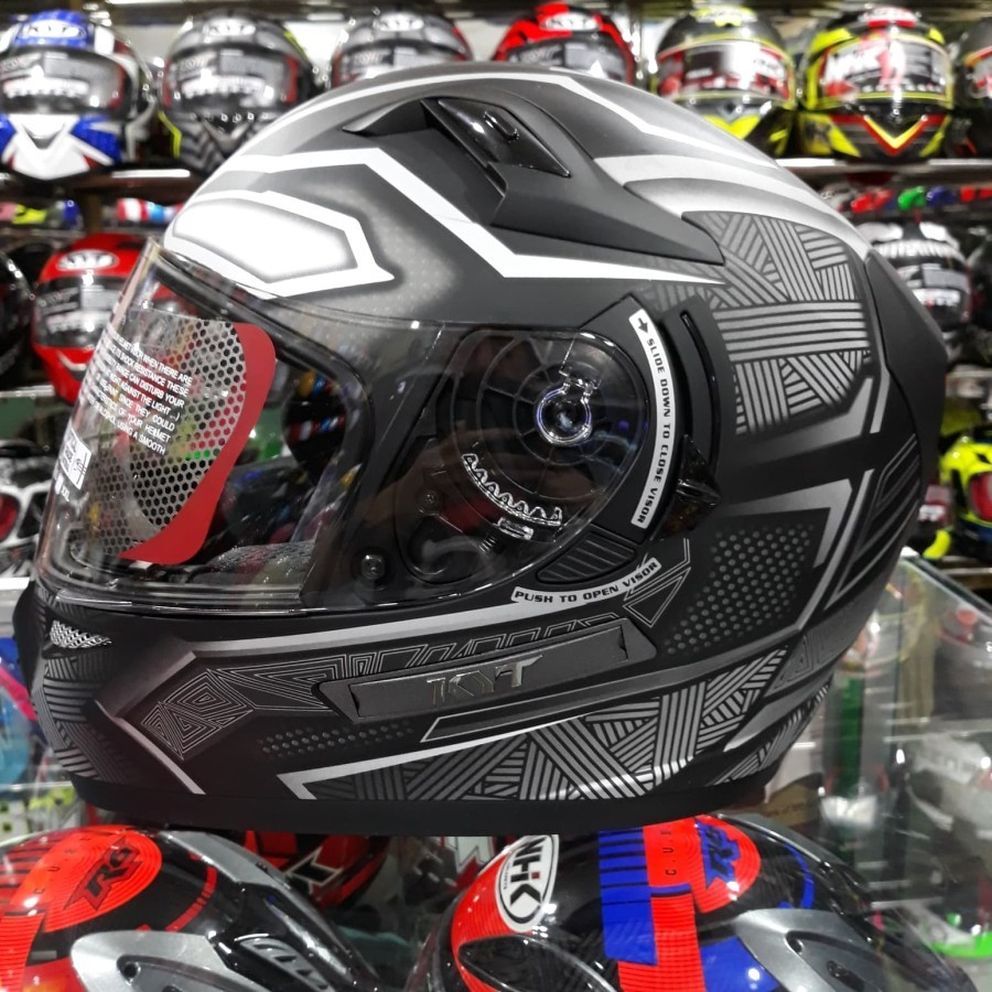 Helm Full Face KYT K2 Rider Black Panther K2rider FULL FACE
