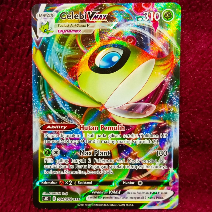 Celebi VMAX v max RRR s6k - Pokemon TCG Indonesia foil holo