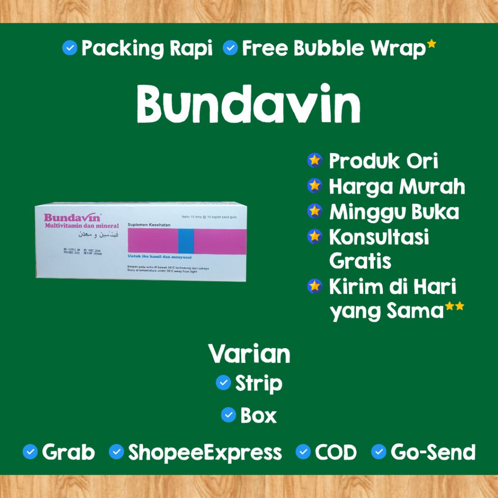 [BUNDAVIN] Bundavin | Budavin Tablet | Budavin Strip | Bundavin Box