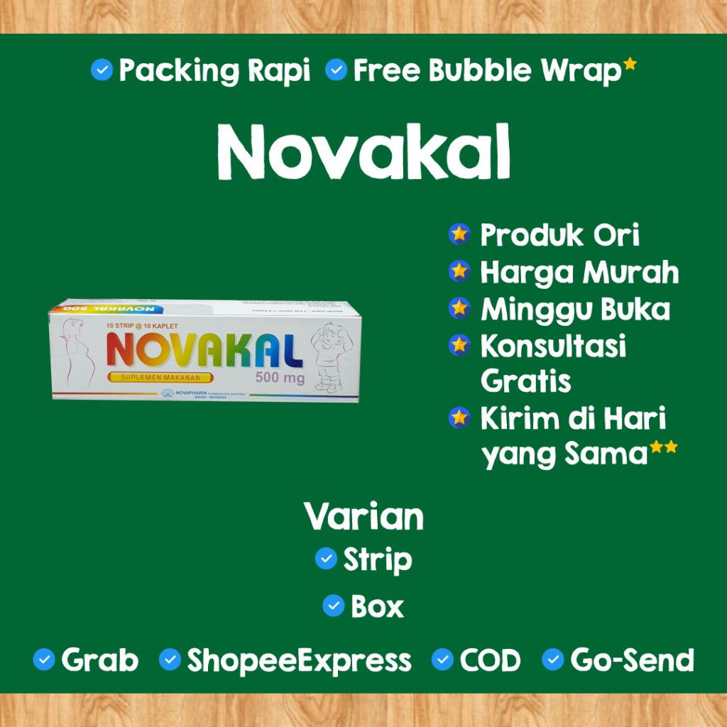 [NOVAKAL] Novakal Tablet | Novakal Strip | Novakal Box | Kalsium Tablet