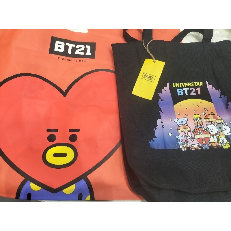 Tote bag BT21 official+ shopping bag BT21 Tata+ BT21 Tata x KFC