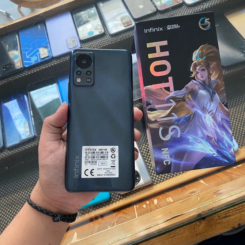 Infinix Hot 11s NFc 6/128gb Second Fullset Garansi Resmi