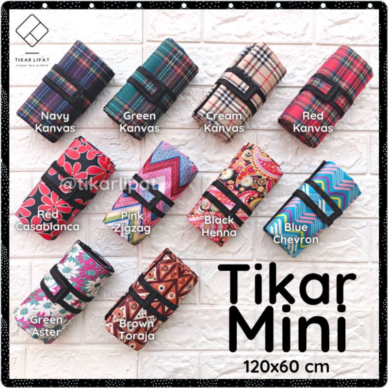 Sajadah Lipat Microsatin Tikar Lipat Piknik Mini 120 x 60 cm Untuk Sejadah Alas Sholat Bisa Pilih Mo