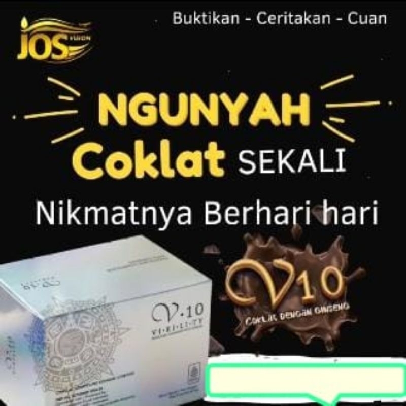 

V.10, VIRILITY-X, permen coklat gingseng
