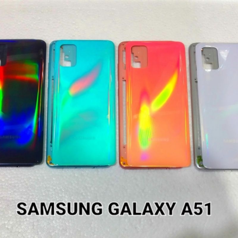 BACKDOOR BACK TUTUP KESING FULLSET BEZZEL SAMSUNG M51 ORIGINAL NEW