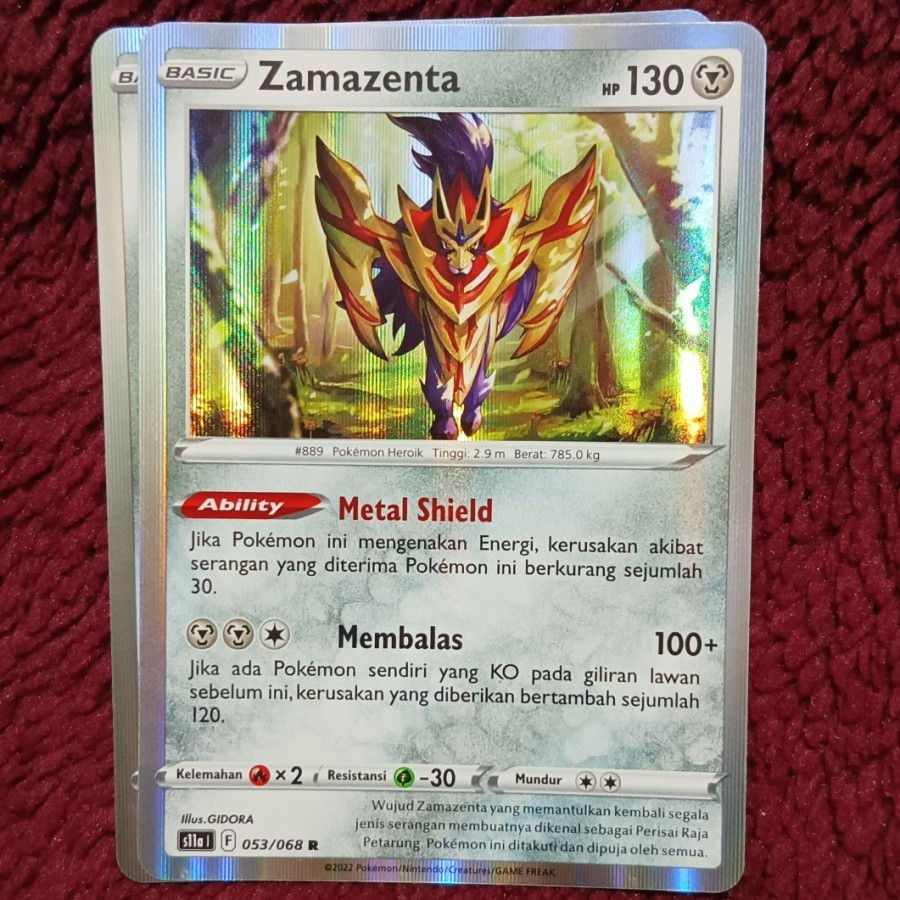 Zamazenta s11a 053/068 - Pokemon TCG Indonesia foil holo