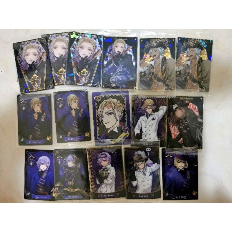 Disney Twisted Wonderland Card Halloween - Vil Jack Cater Rook Epel
