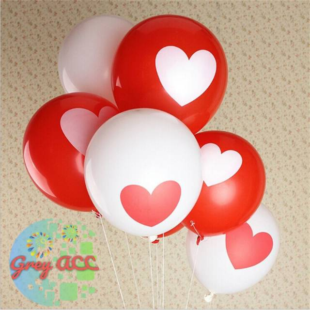 Balon Hati (satuan) / Balon Text Love / Balon Love / Balon Hati / Balon Latex  Hati / Balon Latex Lo