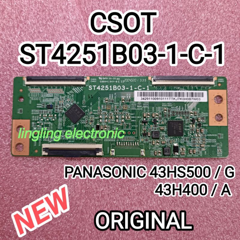 T-CON ST4251B03-1-C-1 CSOT T-CON TV PANASONIC 43H500G / 43H400A ORIGINAL NEW