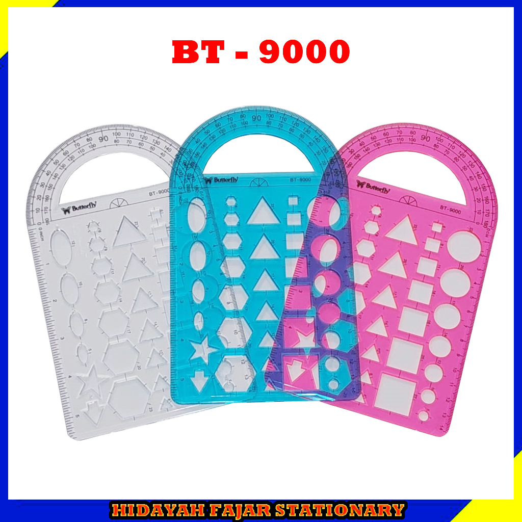 

PENGGARIS BUTTERFLY / TEMPLATE RULER / PENGGARIS CETAKAN BT 9000