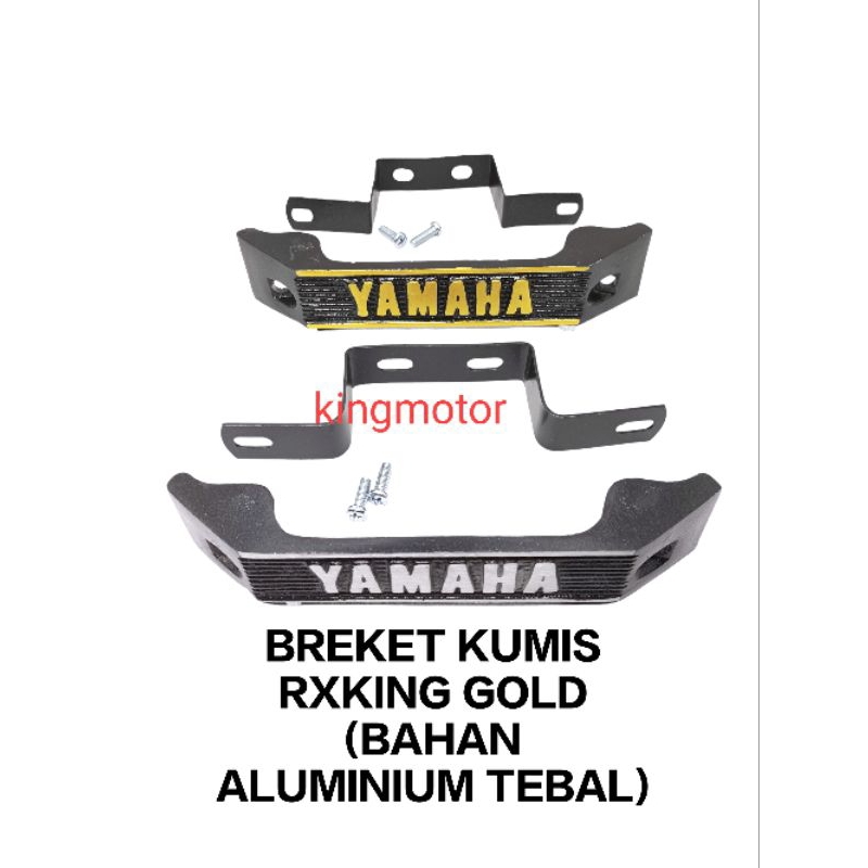 KUMIS EMBLEM DEPAN YAMAHA BAHAN ALUMINIUM RXKING RX KING RXS YT RX S RXZ RXK MODEL ORI SUPER TEBAL